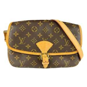 LOUIS VUITTON Brown Monogram Canvas Shoulder Bag
